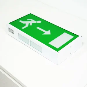 Led Emergency Exit Light IP30 Waterproof Wall Mounted Safety Sign Lamp With Backup Battery for Factory Corridor Use