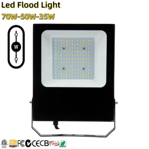 Led Flood Light 70W 50W 35W 5000k Selectable ETL SAA CE Approved 7 Years Warranty Ip66 Outdoor Lighting