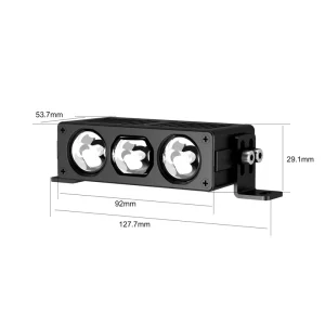 Led Grille Light with 3 PCS Lenses for Cars Trucks SUV Slim Design for Front Grille Bumper