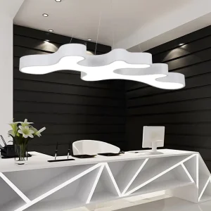 Led Hanging Lamp Iron Cells Pendant Light Linear Lights Chandeliers for Supermarkets Stores Offices