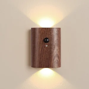Led Indoor Lights Wall Mounted Modern Living Room Hotel Decoration Indoor Wooden Wall Lamps