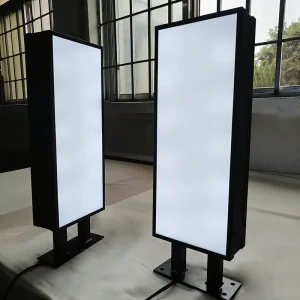 Led Light Box Sign Rectangle Round Acrylic Light Box Double Sided Advertising Led Acrylic Blank Light Box Sign