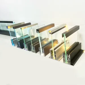 Led Light Strip Aluminium Profile with Led for Glass Railing for Fence Balcony Glass Railing System