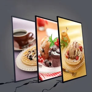 Led Lightbox Poster Frame Aluminum Light Box for Restaurant and Cinema