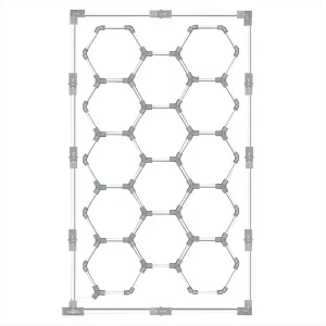 Led Lighting Hex Garage Hexagonal Ceiling Led Working Lights 110 220v Dimmable Parts 5 Single for Room