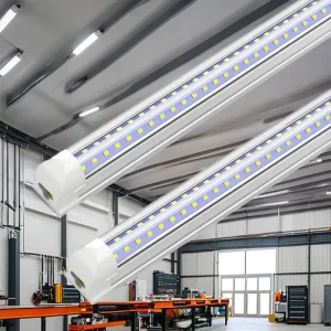 Led Linear Light Aluminum Profile 8ft Long 50w100w 4ft 8ft V Shape Integrated T8 Led Bars All Weather Type for Workshop Garage