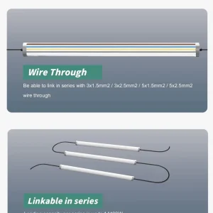Led Linear Outdoor Batten IP65 Triproof Big Housing Mount Pendant 30 40 60 80W