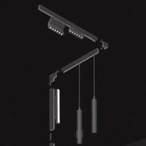 Led Magnetic Track Light 20mm Dc48v 10/20/30W Spotlight Aluminum Led Cob Commercials/Residential/Office Lightings