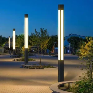 Led Outdoor Lighting Street Light 30w 60w Aluminum Profile Lamp Pole 3m 4m 8m Yard Pathway Lawn Driveway Factory Customization
