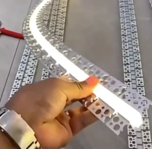 Led Profile Linear Light case LED Strip Light Aluminum Channel LED Profile Milky White PC Cover for Plaster Wall Ceiling