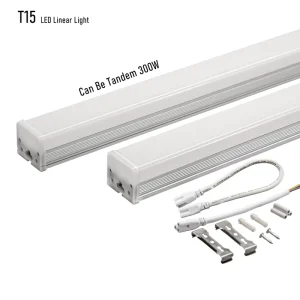Led Shop Light 4ft 120cm 1.2m Surface Mounted Integrated Linkable Aluminum Profiles T15 Led Batten Light