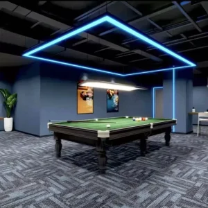 Led Square Pendant Light Linear Lights for Studio Office Building Shopping Mall Club Project