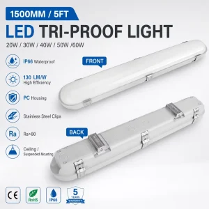 Led Tri-proof 30w Waterproof Ip66 Led Lamp Led Vapor-tight Fixture