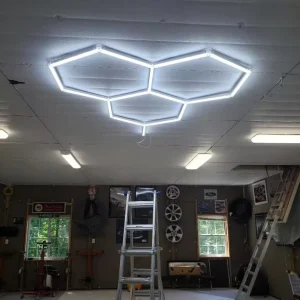 Led Work Light LED Hexagon Exhibition Light with Anti-Glare Feature Bright for Trade Show Booths Displays