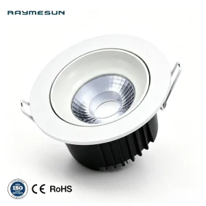 Leimai Indoor LED Anti Glare Downlight 3W 5W 7W 12W Aluminum Body Narrow Edge Deep Light Source Recessed Ceiling Spot Light