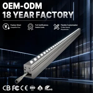Lens Spotlight Bracket IP65 24V LED Linear Light 12W 1m for Building Facade Hotel Shopping Mall Project YJL12 M1 C1