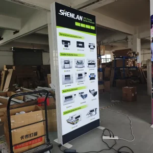 Light Boxes Trade Show 100cm X 300cm Backlit Light Box Frame Wall Mount Backlit Fabric Expo Booth