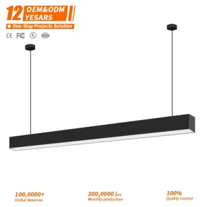 Light Emitting Diodes Pendant Aluminium LED Linear Lamp Gym Office Workshop Warehouse Iron Led Linear Light