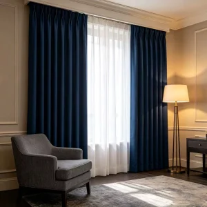 Light Filtering Luxury Insulated Custom Motorized Smart Curtains Remote Control Polyester Linen Material Modern Style Home