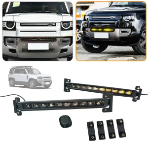 Light Front Grille Decorative LED Light Fog Lamp Front Bumper Spotlights for Land Rover Defender 90 110