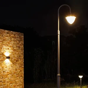 (Light Head Only) Single Head Street Lamps Design Customization Outdoor Garden Decoration Lights Project Garden Pole Light