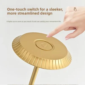 Light Luxury Flying Saucer Desk Lamp ABS Material Vintage Decor Bars Restaurants USB Powered Small