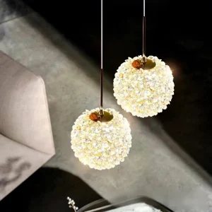 Light Luxury Minimalist Iron Ceiling Chandelier Indoor LED Pendant Light Three color Dimming Warm White for Hotels Guesthouses