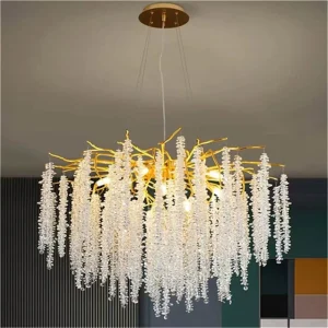 Light Luxury Nordic Post Modern Hotel Fashion Atmosphere Bedroom Dining Room High Quality Glass Chandelier
