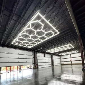 Light Outdoor Garage Car Showroom Garage Lamp Car Detailing Hexagon LED Light