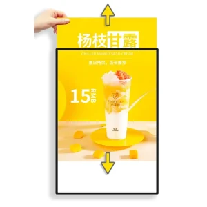 Lightbox Window Display A0 A1 A2 A3 A4 Aluminum Poster Frame Snap Ultra Thin Metal Lighting Led Light Box
