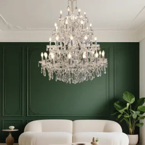 Lighting Manufacturer Luxury Art Design Pendant Light Hotel Stair Indoor Living Room Wedding Decoration K9 Crystal Chandelier