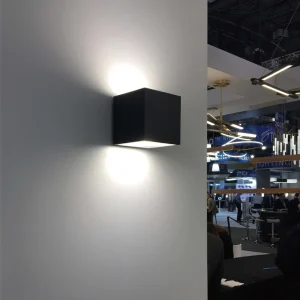 Lighting Modern Square IP65 Waterproof LED Wall Light Warm White Dimmable 5-Year Warranty for Outdoor Garden Bedroom Use
