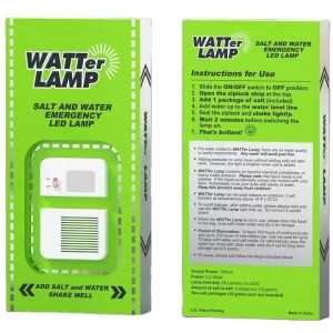 Lighting and Circuitry Design Salt Water Lamp for Cycling Outdoor Water Lamp Salt Water Emergency LED
