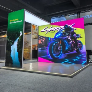 Lightweight Tool Free Installation Exhibition Booths Custom Graphic Available Event Raised Flooring Exhibition Floor