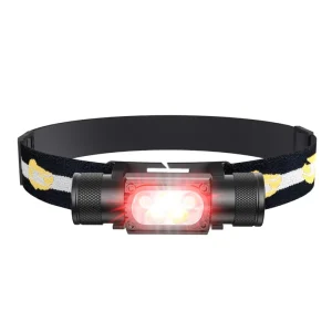 Lightweight Waterproof Aluminum Camping Torch Super Bright Dual Led Source Rechargeable Workshop Repair Safety Hiking Headlamp