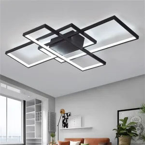 Line Light Aluminum Ceiling Light Led 58W Led Ceiling Light Multiple Square Shape Ceiling Lamps