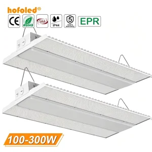Linear Bay Lighting 100W 150W 200W 240W 300W Factory Industrial Pendant Mount Anti Glare LED Linear High Bay Light