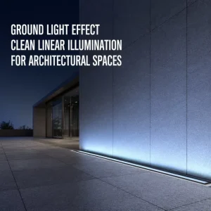 Linear Ground Uplight IP67 DC24V Commercial Plaza Landscape Architectural Pathway Deck LED Lamp Glass 12W 18W 24W 36W Park