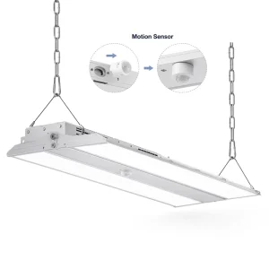 Linear High Bay Lights LED 300W Anti-Glare Durable 5-Year Warranty 120 Beam Angle Dimmable Warehouse Commercial Canopy