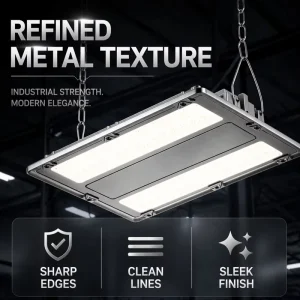 Linear Industrial Style LED High Bay Light 100-300W Stable Hanging Setup for Factory Garage Supermarket Lighting Projects