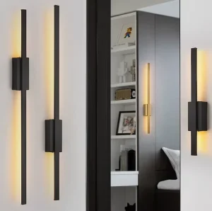 Linear LED Wall Lamp Modern Long Strip Wall Sconce Warm White for Home Living Room Bedroom Hotel Corridor Aisle Lighting