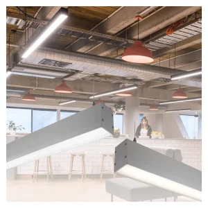 Linear Light Profile Linkable Batten Modern Ceiling Pendant Dim LED Linear Light for Industrial Supermarket Office