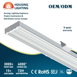 Linear Light Quick Splicing 1200mm 1450mm 45w 70w Aluminum LED Batten Industrial Modular Supermarket Lighting