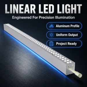 Linear Line Light Integrated Cable Channel 24W High Power for Glass Facade Outline Lighting