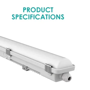 Linkable Emergency Tri Proof LED Light Bar Waterproof Batten Fixture Ceiling Mount 1200mm for Commercial Garage Food Factory CE