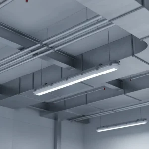 Linkable Linear Tri-Proof LED Light with Battery Backup for Warehouse Factory Outdoor Use