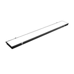 Linkable Modern Iron Recessed LED Linear Light for Office Ceiling Dimmable Anti-Glare 600-2400mm Lengths CE Approved