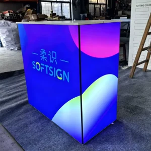 Little Portable Aluminum Plywood Light Box for Exhibition Trade Show Background Foldable LED Light Weight Durable Equipment