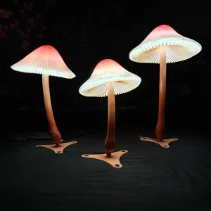 Little Red Riding Hood Mushroom Lamp Christmas Resin IP54 Park & Shopping Mall Outdoor Lighting Decoration