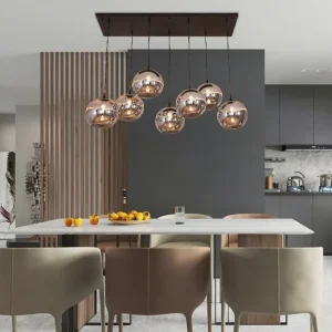 Living Room Luxury Modern Ceiling Pendant Lamp Industrial Home Decoration Hanging Glass Chandelier